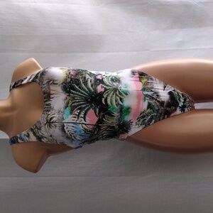 The Bikini Lab jungle halter one piece S